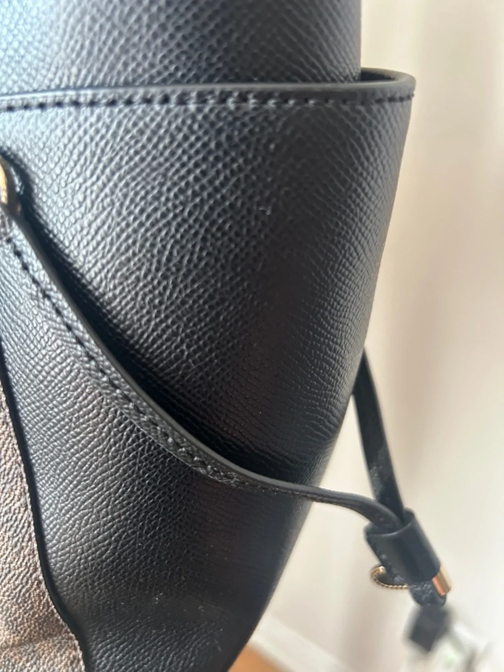 Michael Kors Brown Signature & Black Leather Tote NWT